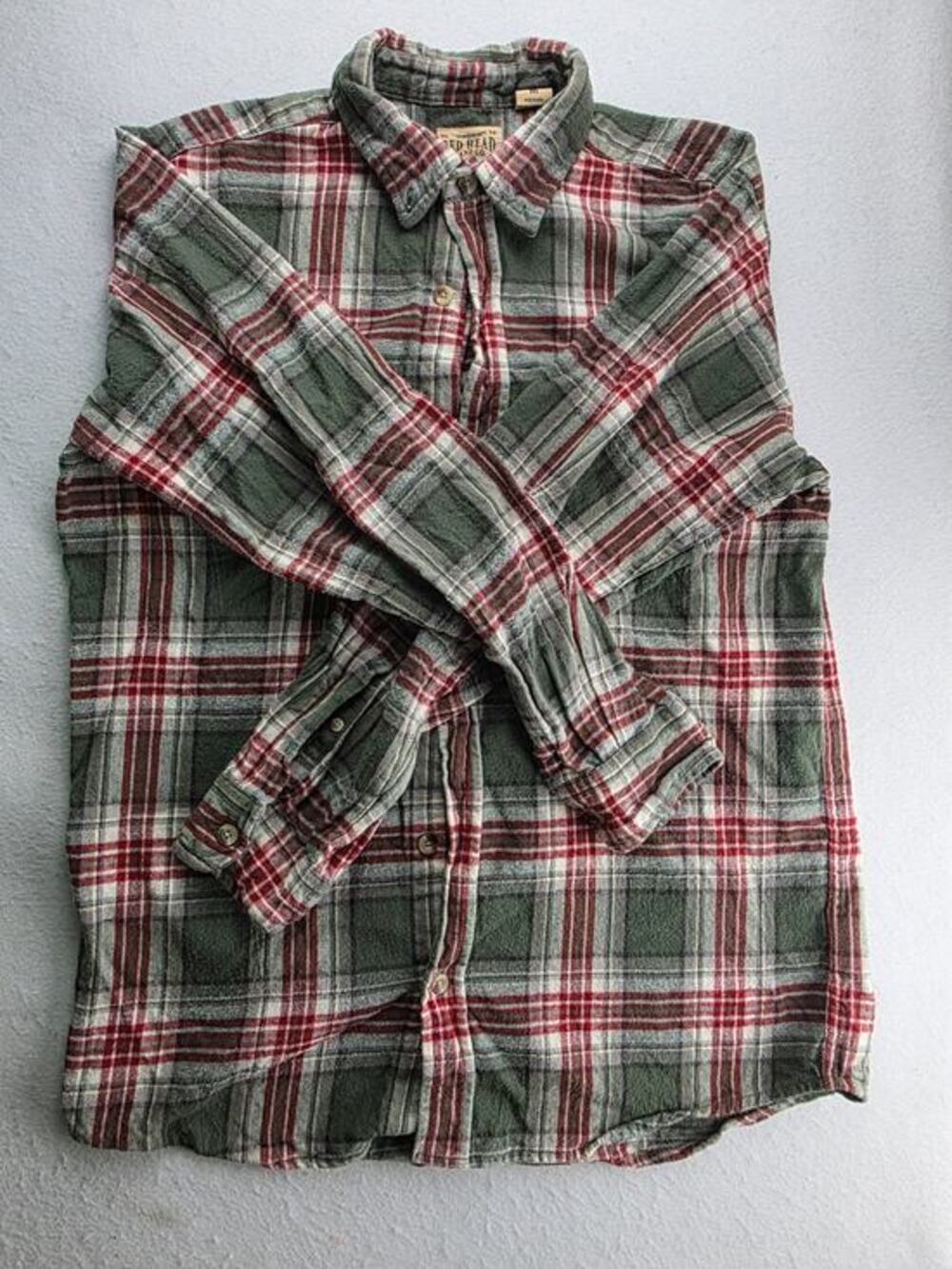 Red Head Brand Co Flannel Long Sleeve Button Down Size Medium